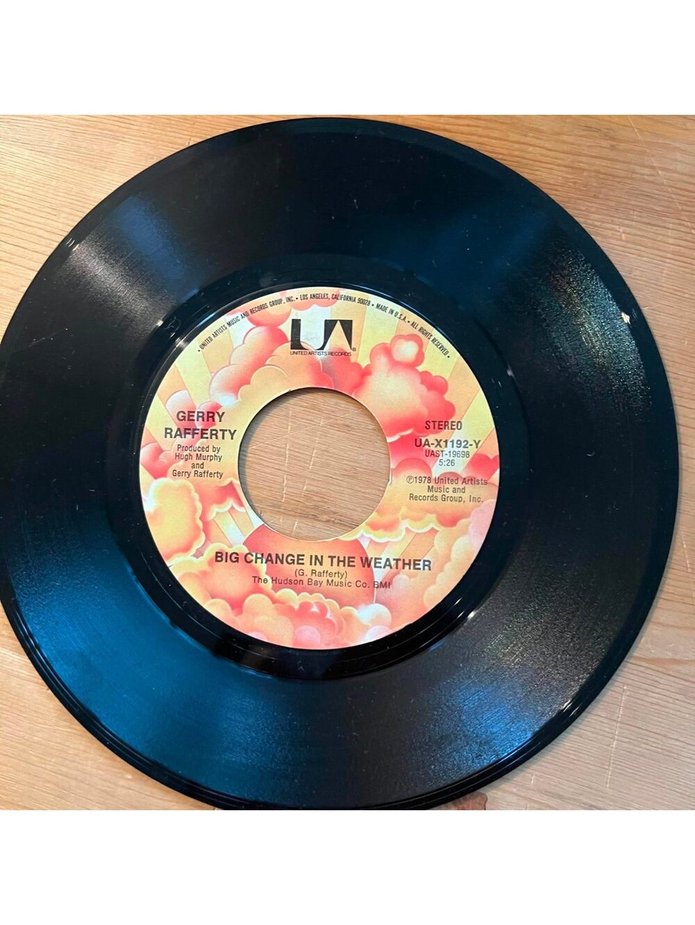 Gerry Rafferty - Big Change in the Weather/Baker Street 45rpm VG+ R11